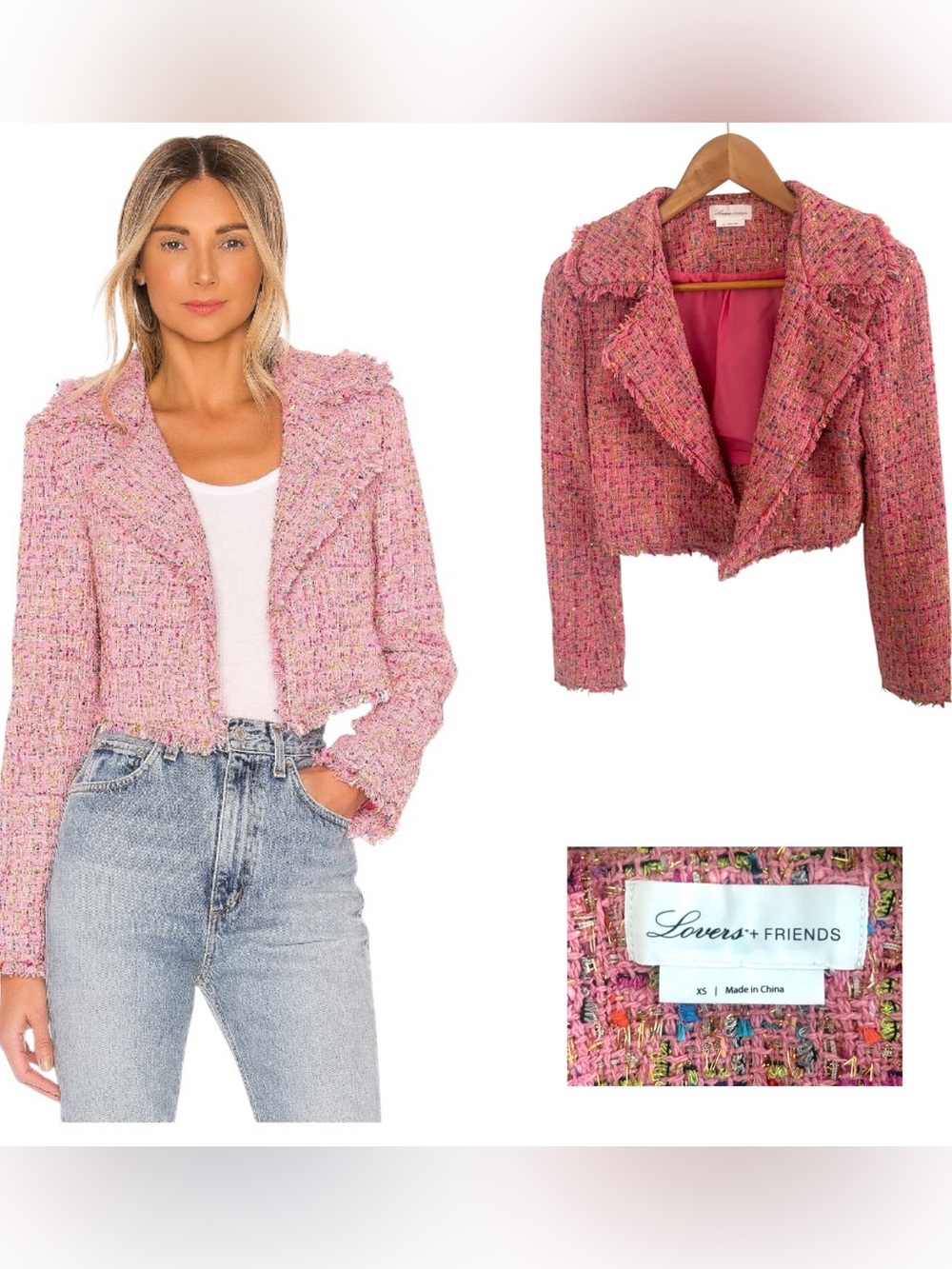 Lovers + Friends Paola Cropped Jacket